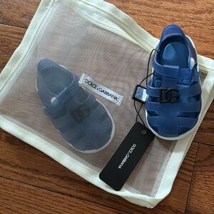 Dolce & Gabbana Kids Navy Sandals